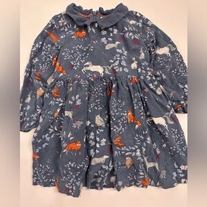 Mini Boden Floral Animal Print Dress size 2/3